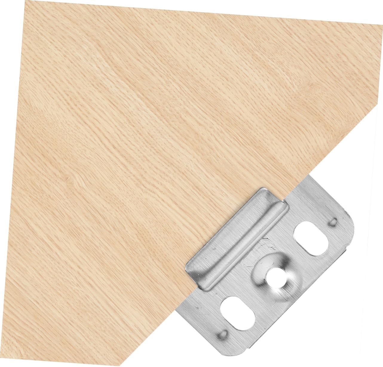 ARTIBETTER 300pcs Stainless Steel Panel Clamp Wall Panel Connectors Clamps for Woodworking Slatwall Accessories Wall Brackets