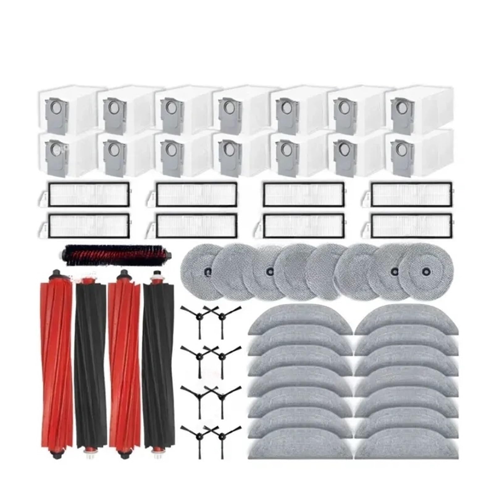 PORRSYDCD Main Side Brush Hepa Filter Mop Cloth Dust Bag，Compatible With Roborock S8 MaxV Ultra, S8 Max Ultra Replacement Parts Accessories(Set M)