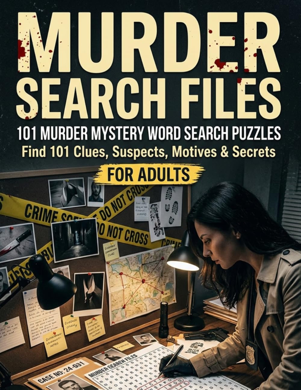 Murder Search Files: 101 Murder Mystery Word Search Puzzles: Uncover the Clues. Decode the Evidence. Catch the Killer.