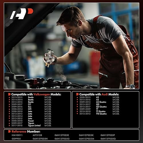 Miniatura 2 de A-Premium Bomba de combustible de alta presión compatible con Volkswagen Jetta, Passat, Tiguan, Tiguan Limited, Beetle, CC, Eos, GTI y Audi A3, A3