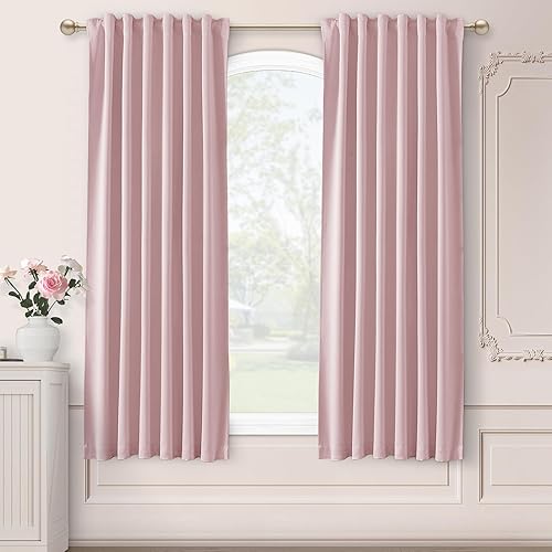 Miniatura 93 de SHINELAND Cortinas opacas de 102 pulgadas para sala de estar, cortinas opacas con pestaña trasera de 102 pulgadas de largo para dormitorio, Crema