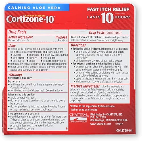 Miniatura 2 de Cortizone 10 Crema 0.5 oz, negro