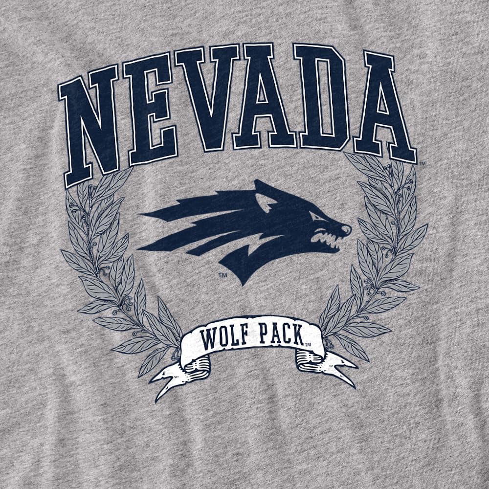 LOGOVISION University of Nevada Laurels Dark Kids T Shirt (4) for Toddler Boys and Girls, Athletic Heather