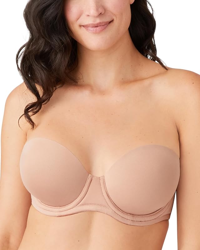 Wacoal 854119 Red Carpet - corpiño sin tirantes con aros y cobertura completa, ligeramente acolchado, para mujer