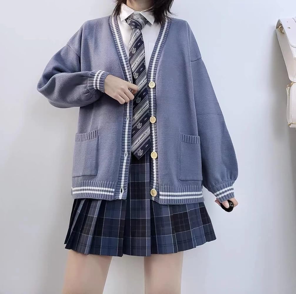 Womens Anime Japanese Cardigan Oversized Cute Sweater S-2XL