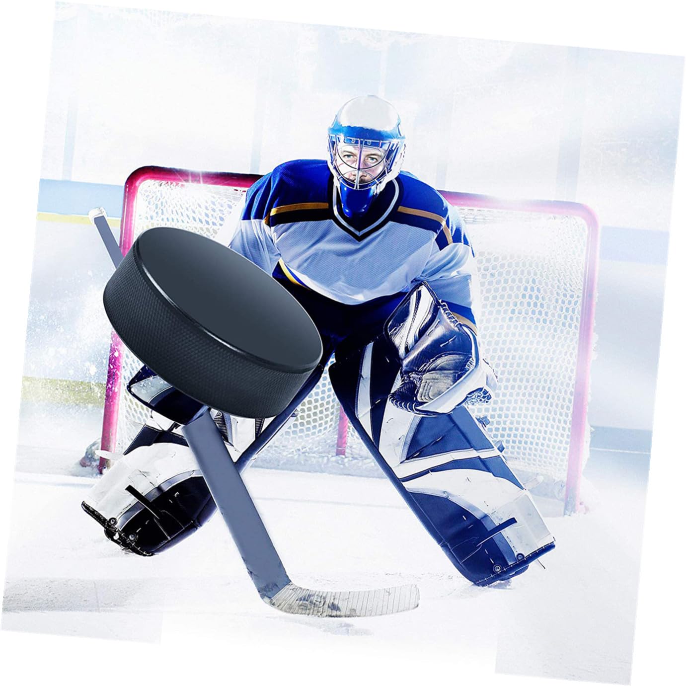 Kisangel Hockey sur Glace Haute Dureté 9 Pièces Robustes pour La Pratique en Arène Internationale
