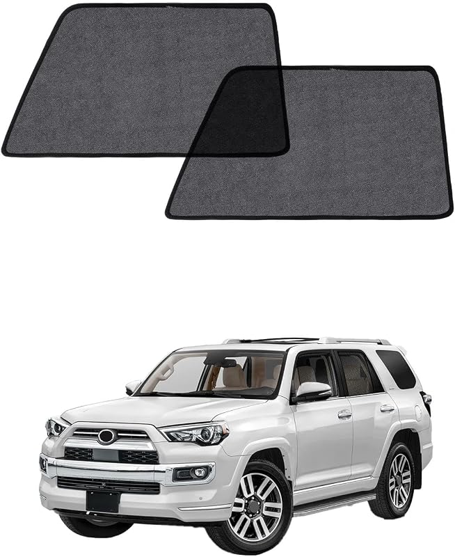 Protetor Solar Magnético para Janela Lateral Traseira GMC Sierra 1500, 2500 e 3500 2019 em diante EVOOOR, Tela Respirável, 2 unidades