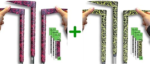 ALIEN PROS Paquete de 6 cintas para envolver agarre de golf Fire & Lizard Mix - ReGrip en 1 minuto