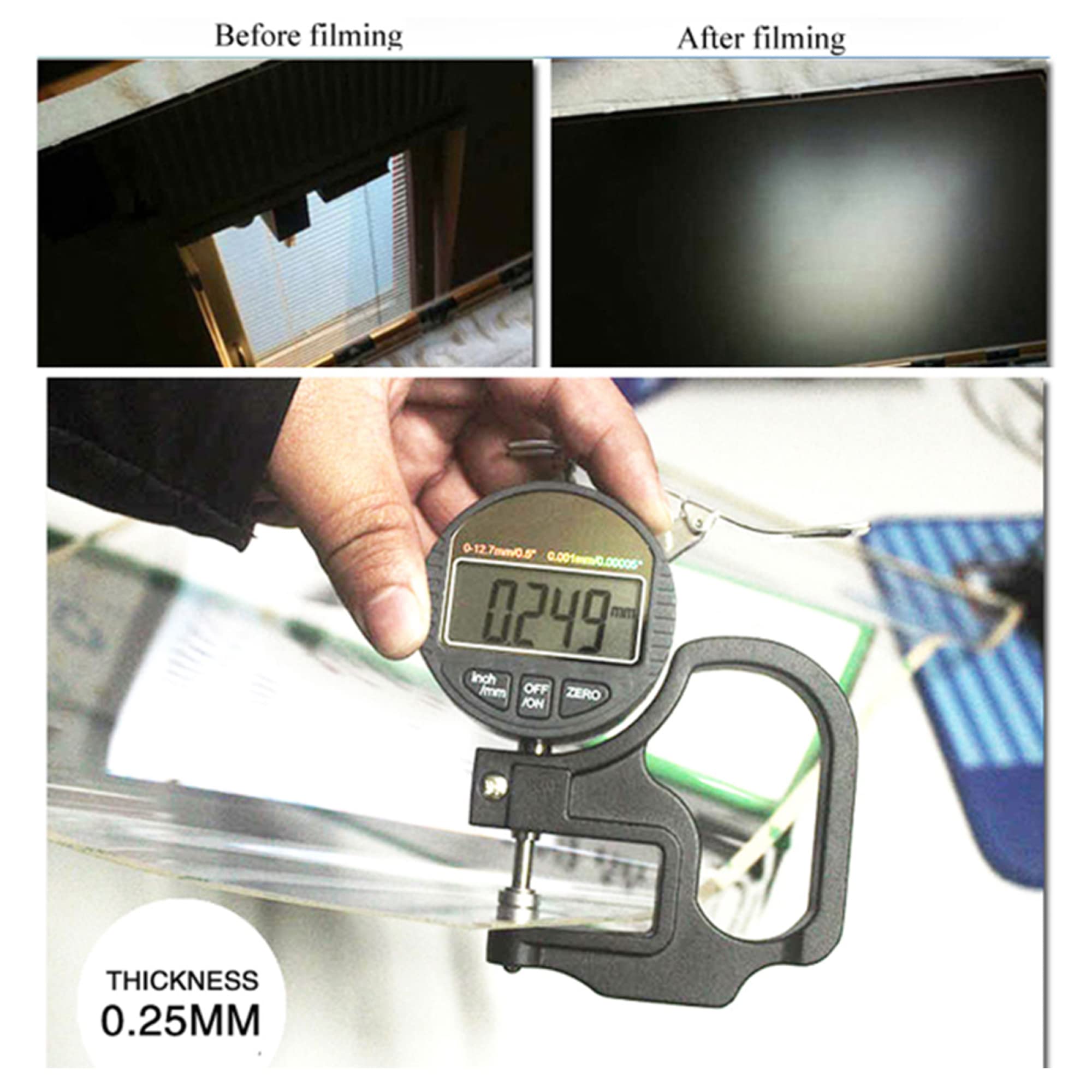 Protezione Schermo TV， from TV Pellicola Protettiva Opaca antiriflesso, Pellicola Proteggi Display LCD AntiGraffio antiluce Blu, for TV LED OLED e QLED 4K HD(32in 704x395mm)