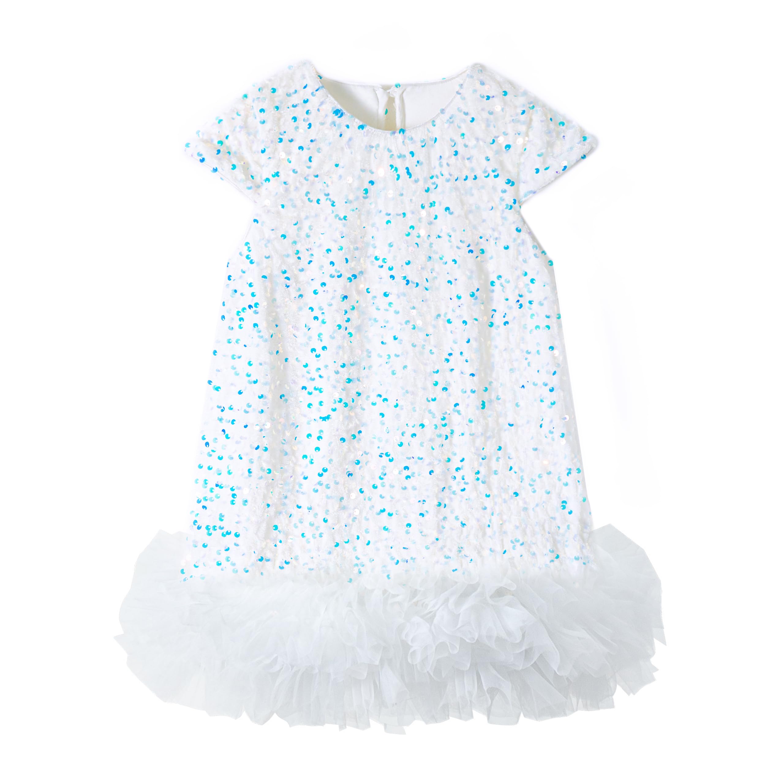 Miipat Toddler Girls Sequin Dress A-Line Sparkly Princess Party Dress