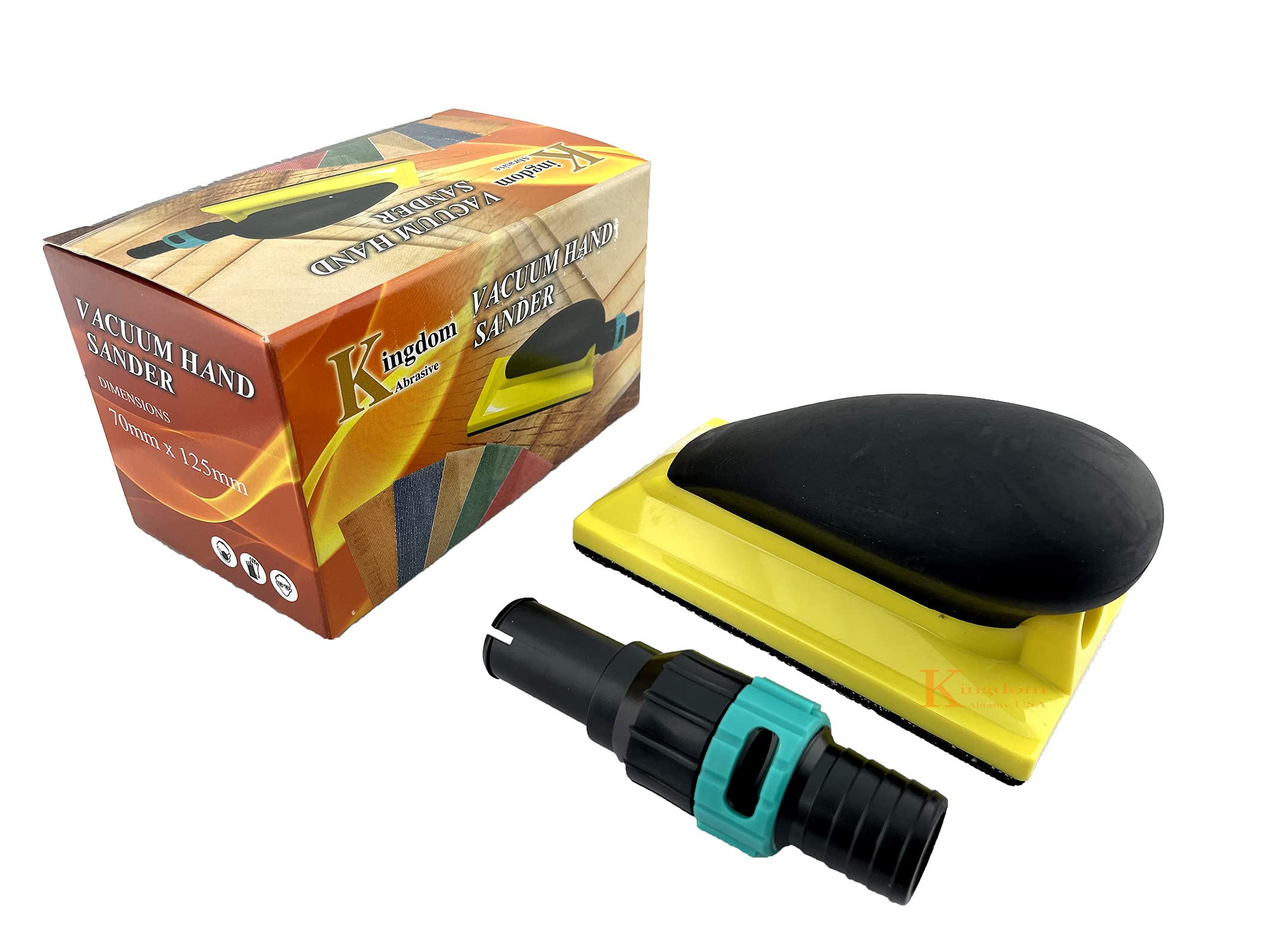 Kingdom Abrasive 2-3/4" X 5" Pro-Net Vacuum Sanding Pad - Multi-Hole Hook & Loop Block