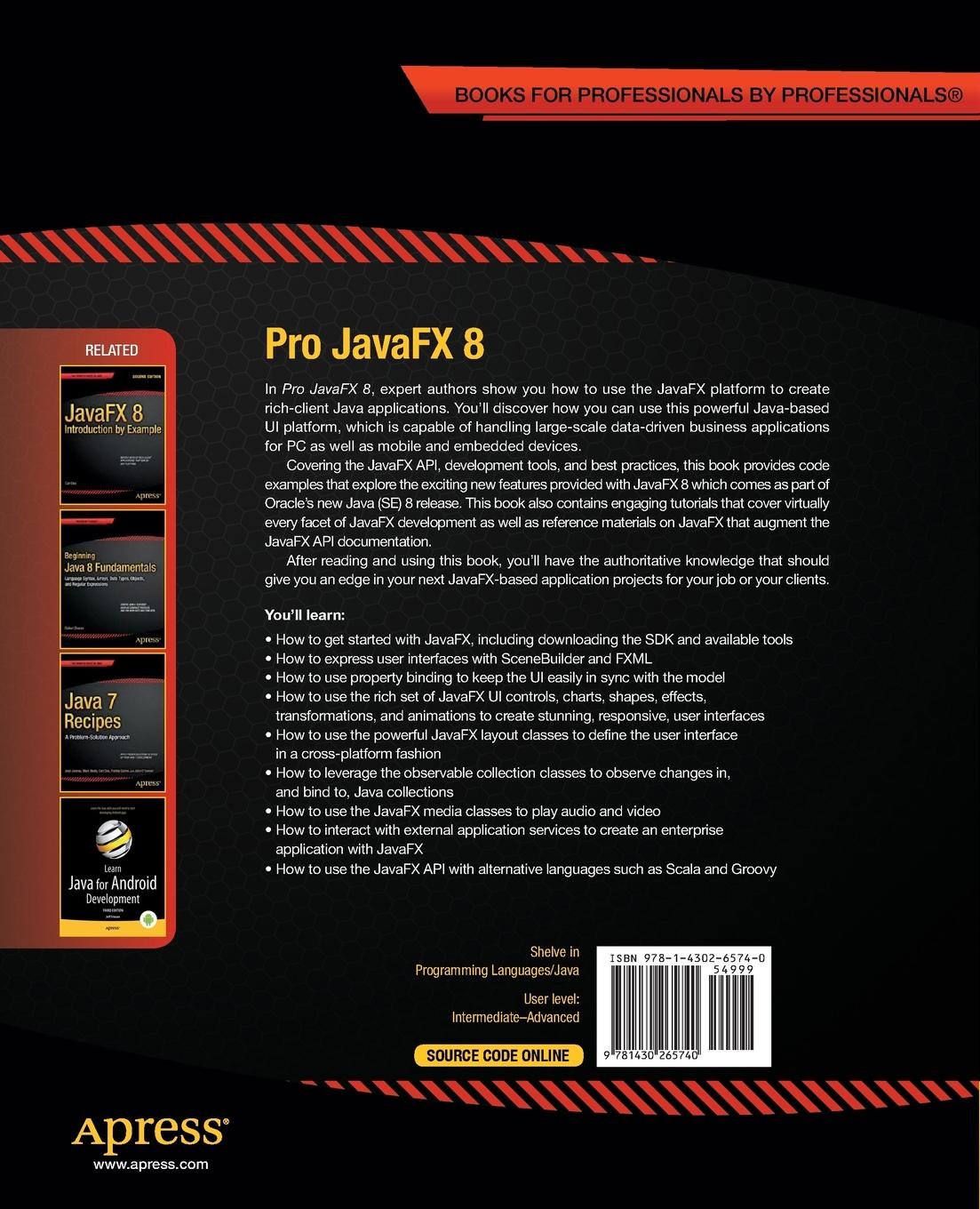 Pro JavaFX 8: A Definitive Guide to Building Desktop, Mobile, and Embedded Java Clients