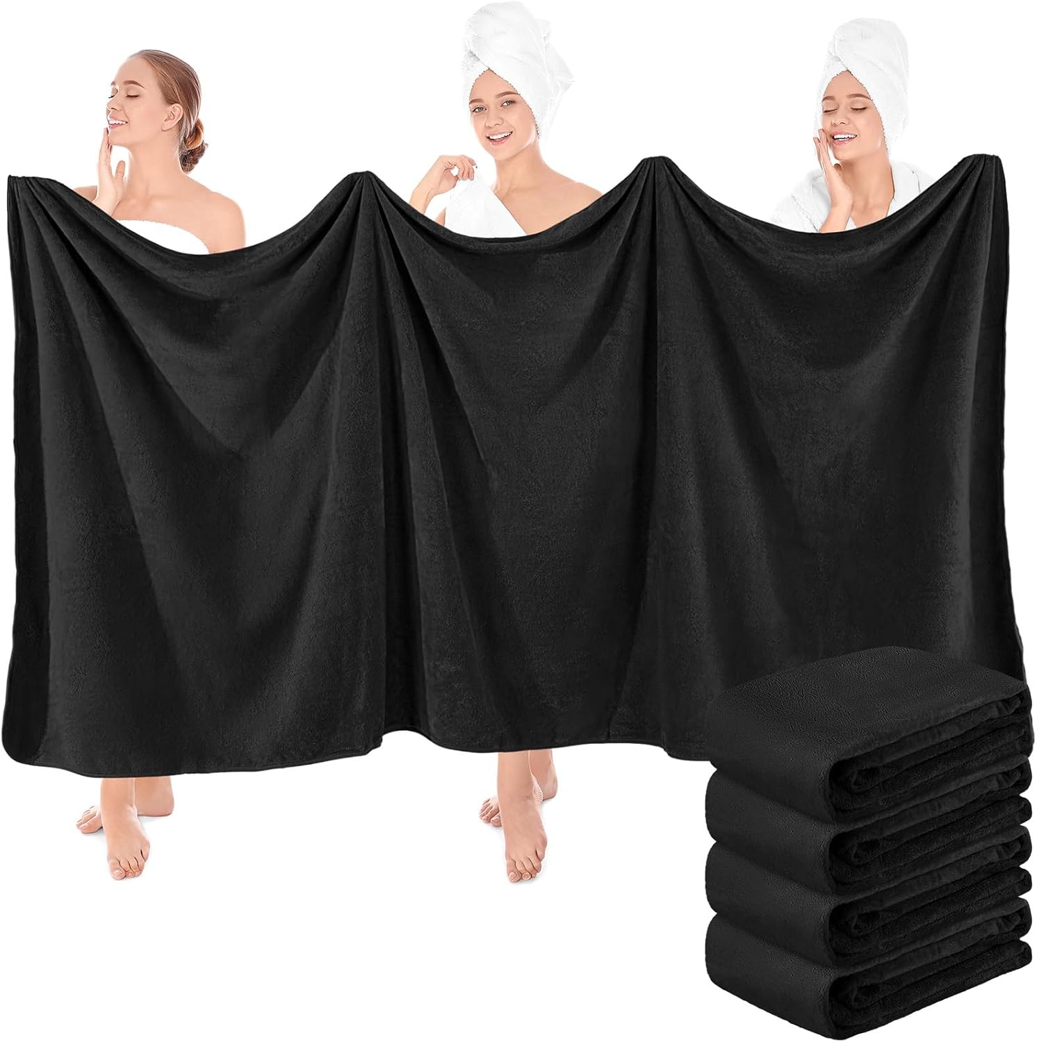 Preboun Pcs Oversized Fleece Bath Towels, 40 x 80 Kenya Ubuy