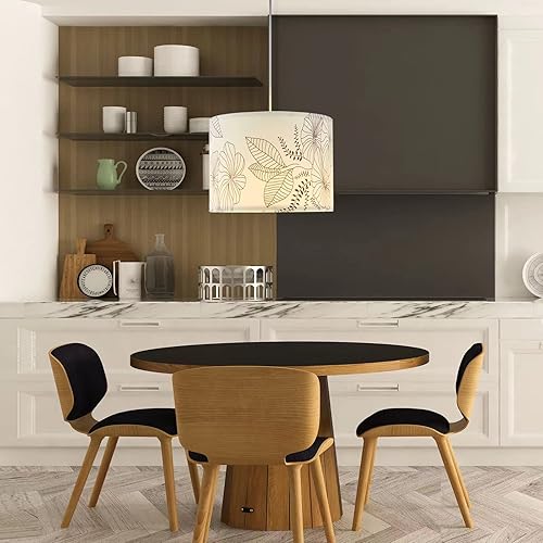 Miniatura 5 de Pantallas de lámpara florales pantallas para lámparas de mesa y lámparas de pie luz colgante 11 x 11 x 8 pulgadas para portalámparas E26E27