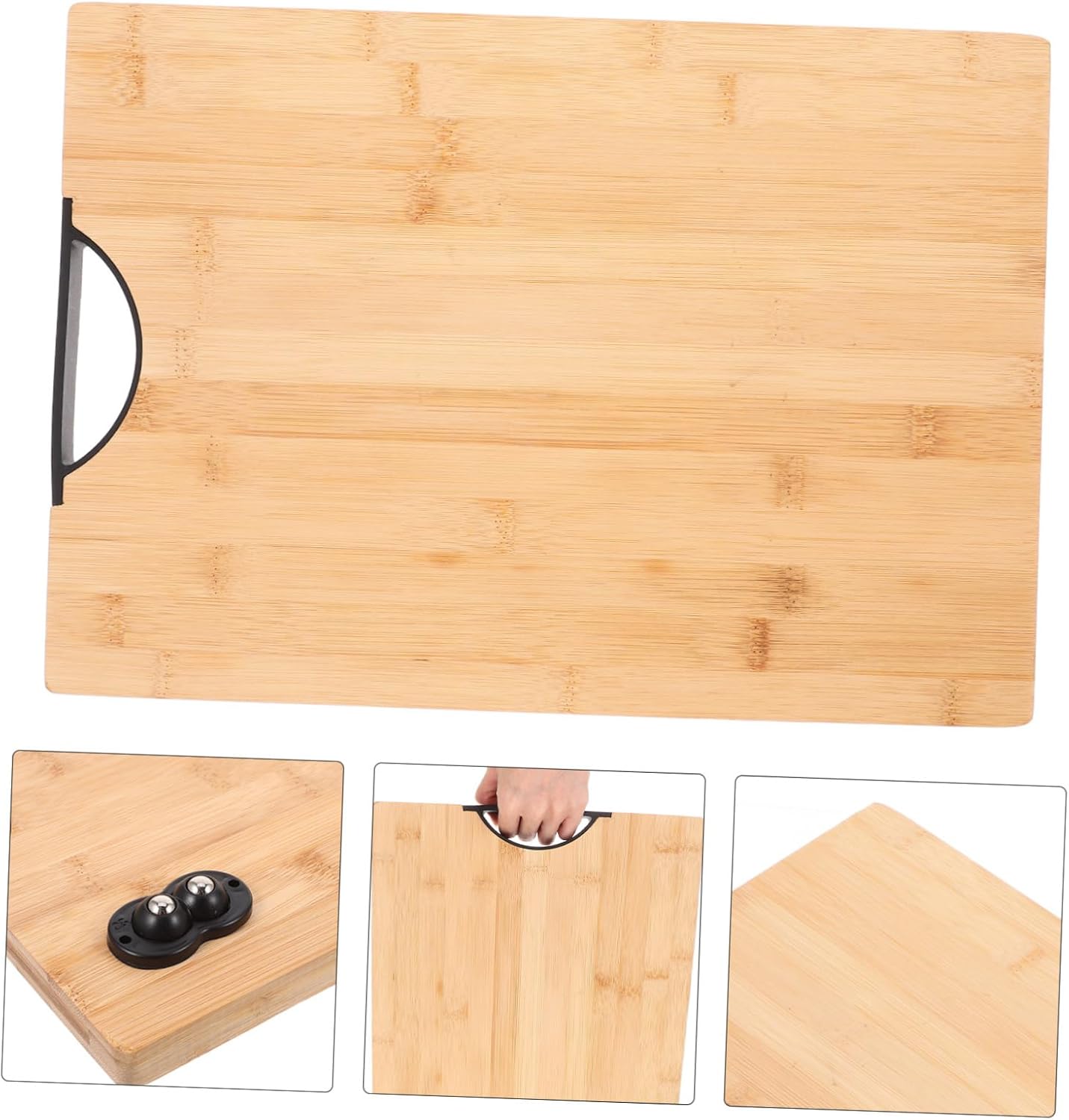 Mobestech Sliding Tray for Coffee Maker Kitchen Counter Appliance Organizer Bamboo Material Easy Access Multifunctional Office Supply Holder