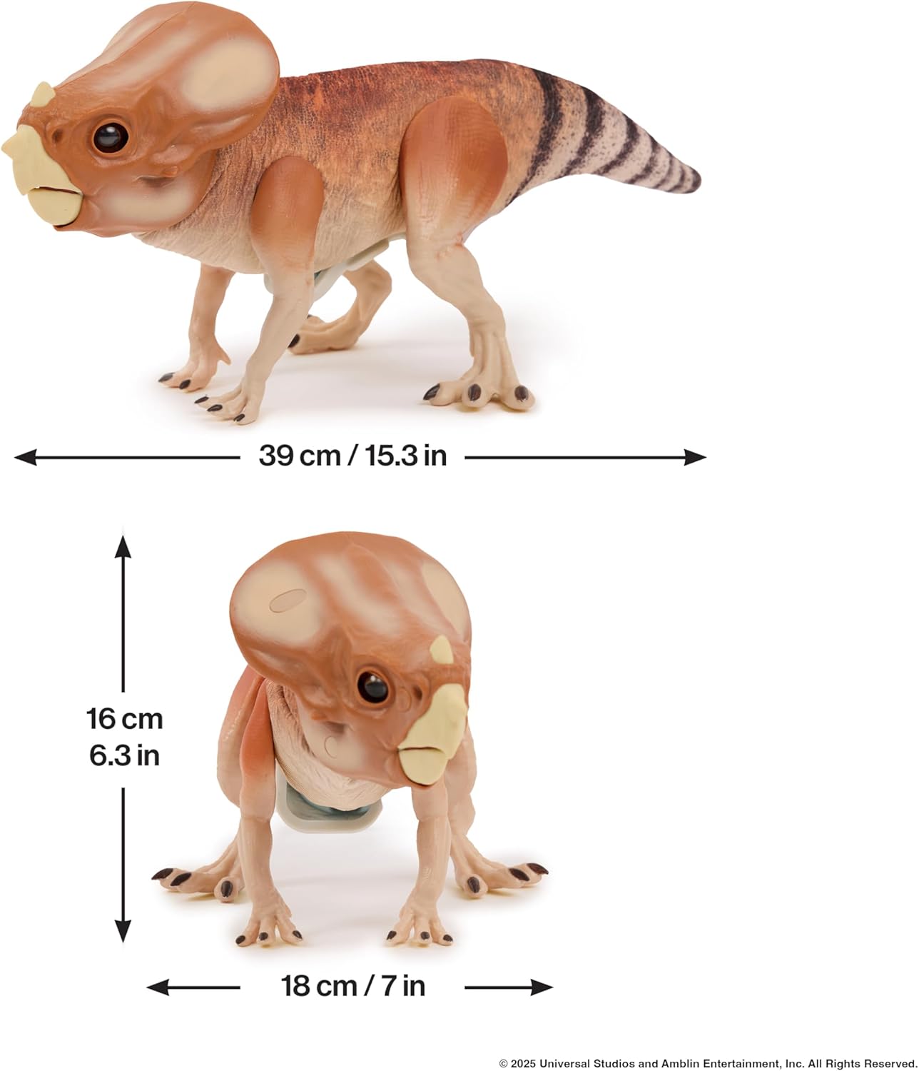 Wow! Stuff: Jurassic World Dolores Deluxe Puppetronic by RealFX - Interactive Baby Aquilops, 30+ Actions & Sounds, Realistic 15" Dinosaur Toy, Ages 8+