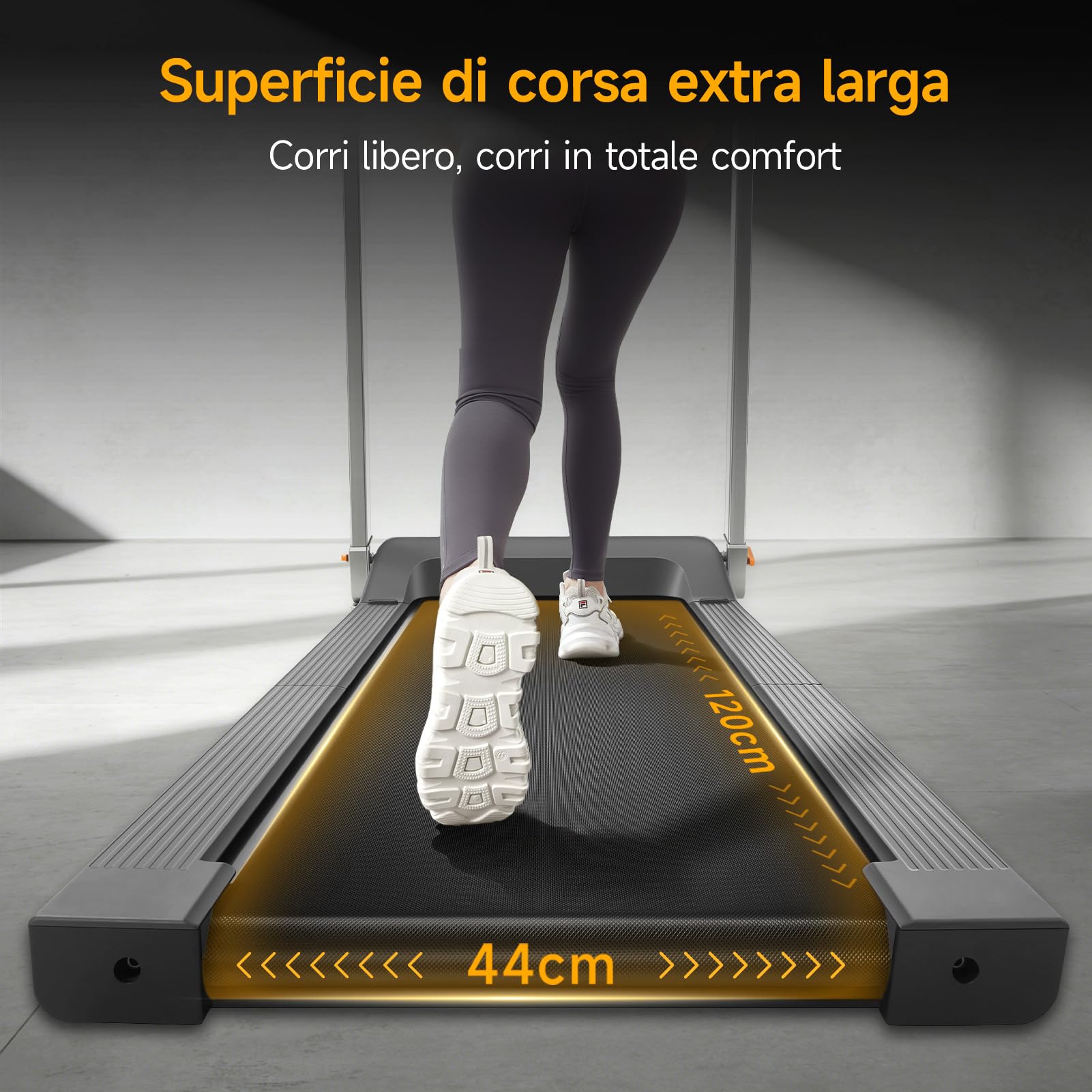 WalkingPad Tapis Roulant G1 Treadmill per Casa, Doppio Pieghevole, 1-12 km/h, App e Display LED HD, Tapis Roulant Elettrico Pieghevole Nessun Montaggio Richiesto