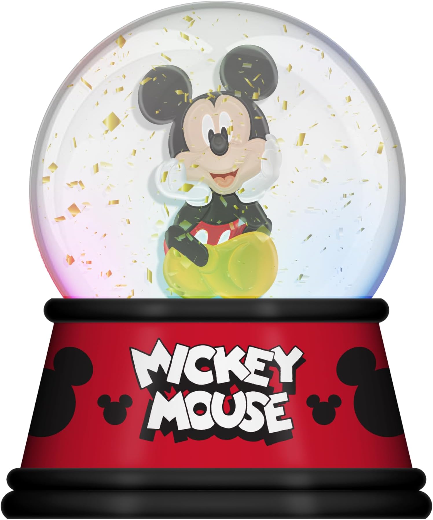 Mickey Mouse Light-Up Collectible Snow Globe | 6 Inches Tall