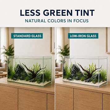 Rimless Low-Iron Glass Aquarium, 35 L, 45 × 28 × 30 cm