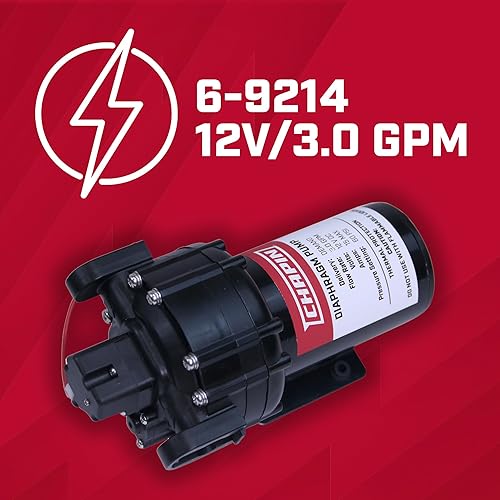 Miniatura 14 de Chapin 6-9217 Bomba de agua de diafragma autocebante de 12 V/7.0 GPM 60 PSI para ATV, marina, navegación, suministro de agua, campamento, recreación