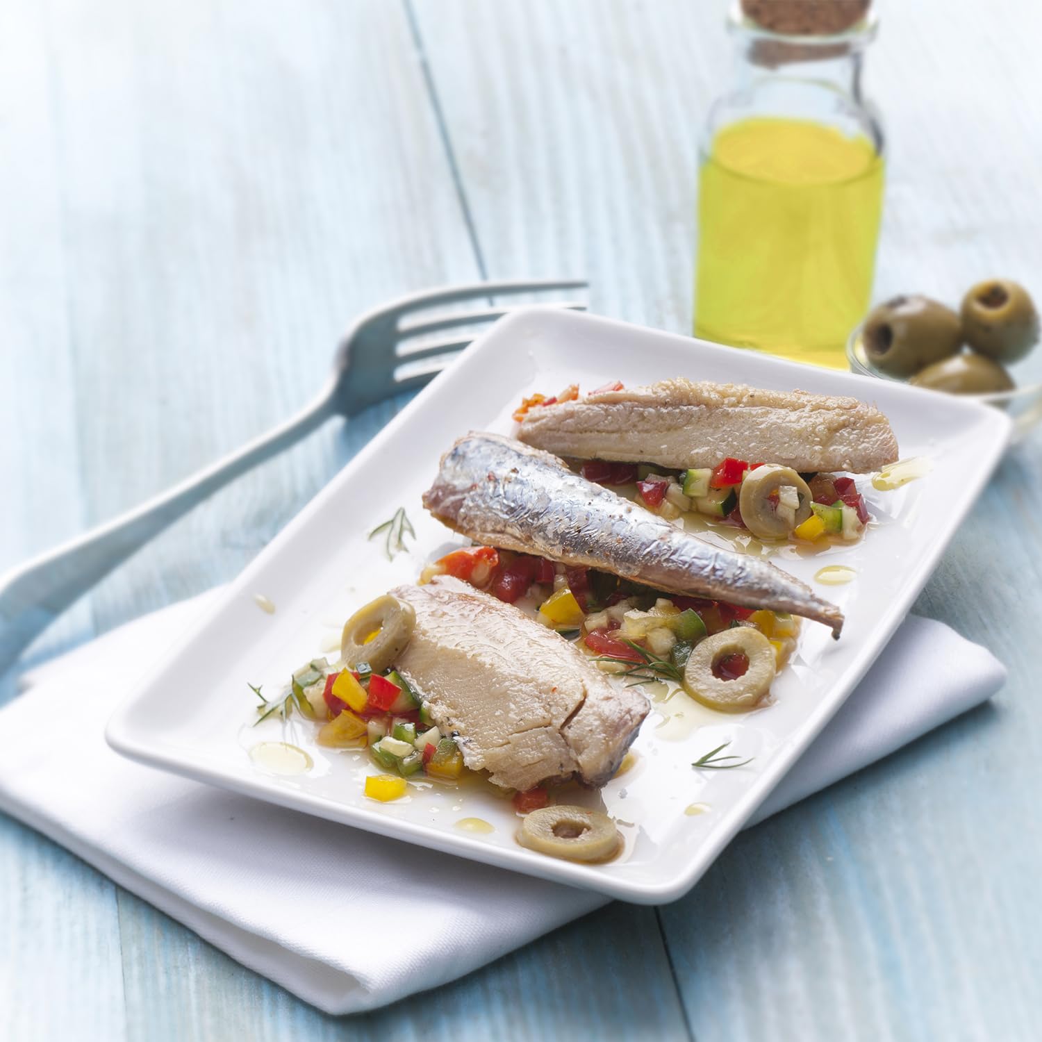 Filets de sardines à l'huile d'olive vierge extra Pointe de Penmarc'h le lot de 6 boîtes de 100 g - Livraison en 2 à 3 jours ouvrés depuis la Bretagne