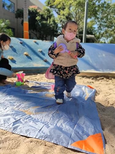 Miniatura 9 de Orga'Neat Manta de picnic de bolsillo, lona de camping de bolsillo ligera a prueba de arena, 55 x 60 pulgadas, plegable y cabe en una bolsa pequeña,