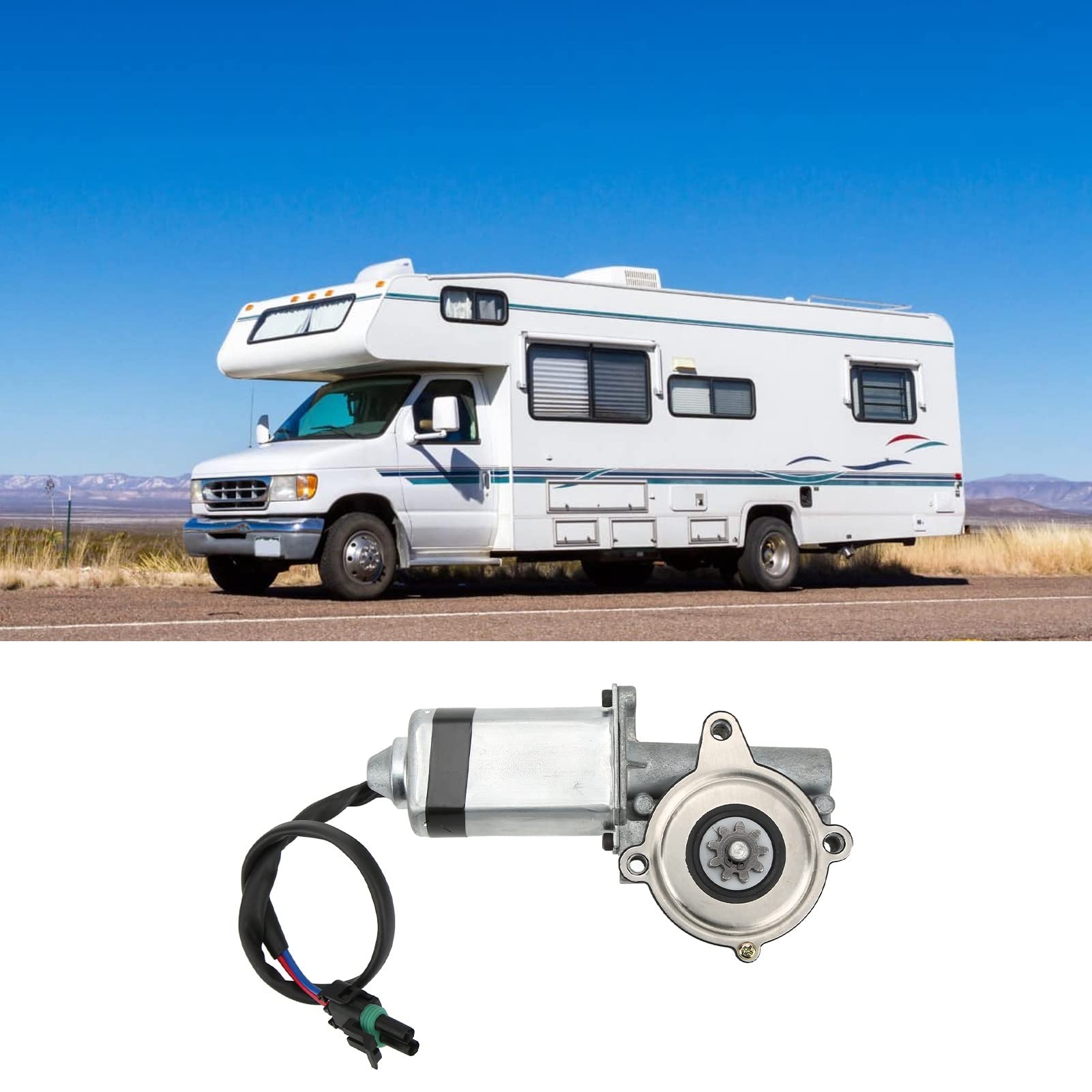 KIMISS Motor Paso a Paso RV 300-1406 Motor de Entrada Eléctrica para Autocaravanas, Reemplaza 1820124,369506 con Diseño Resistente a la Intemperie