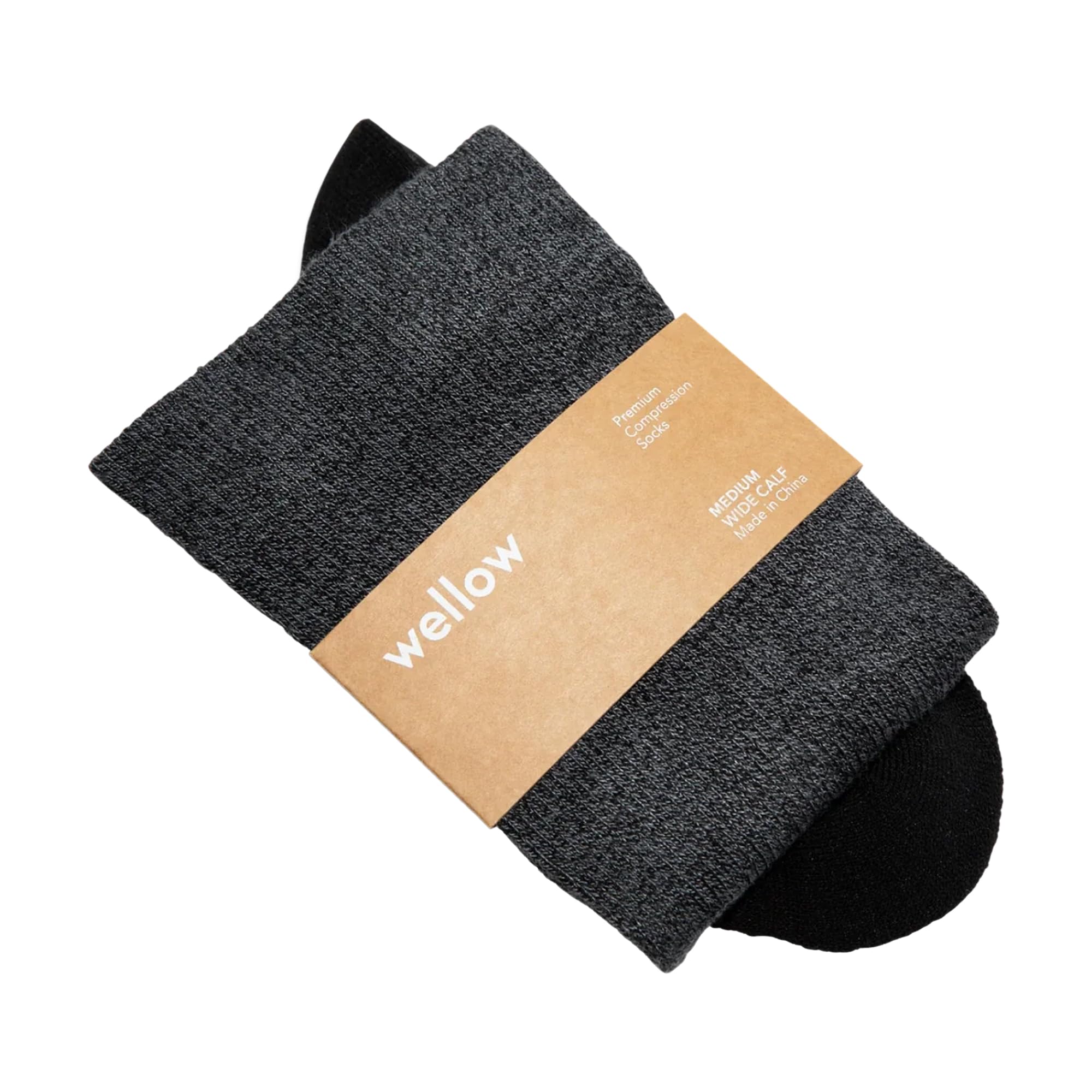 Wellow Wide Calf Knee High Compression Socks 18–25 mmHg