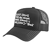 Funny Programmer Software Developer Trucker Hat with Adjustable Mesh Back