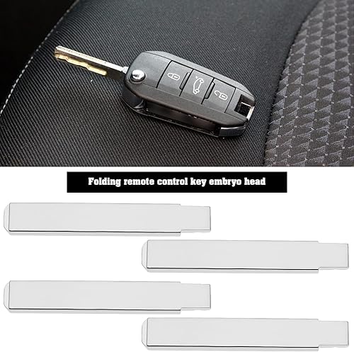 Miniatura 2 de 10 Uds. Llaves con tapa para coche, VA2, VA6, sin cortar, llave remota inteligente, hoja en blanco, llave de repuesto de emergencia para vehículos,