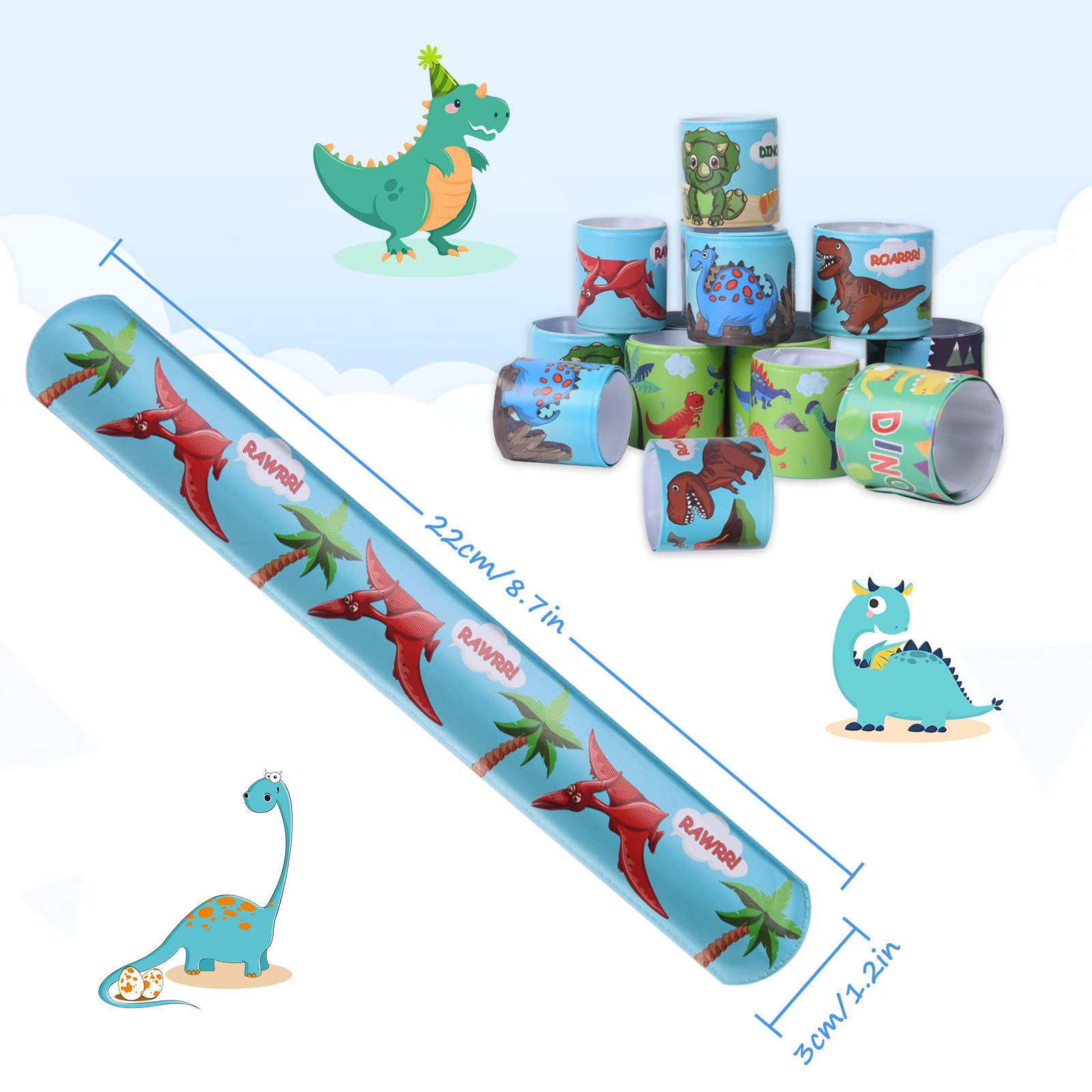 flintronic Braccialetti Slap, 30Pezzi Slap Bracelets, Bracciali a Scatto, Schiaffo Bracciali Gadget per Compleanno Festa Bomboniere Regalo per Bambini Ragazze Ragazzi