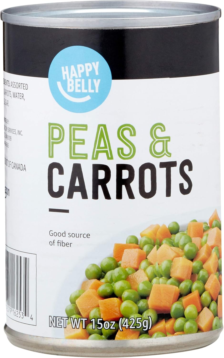 Amazon Brand – Happy Belly Peas & Carrots, 15