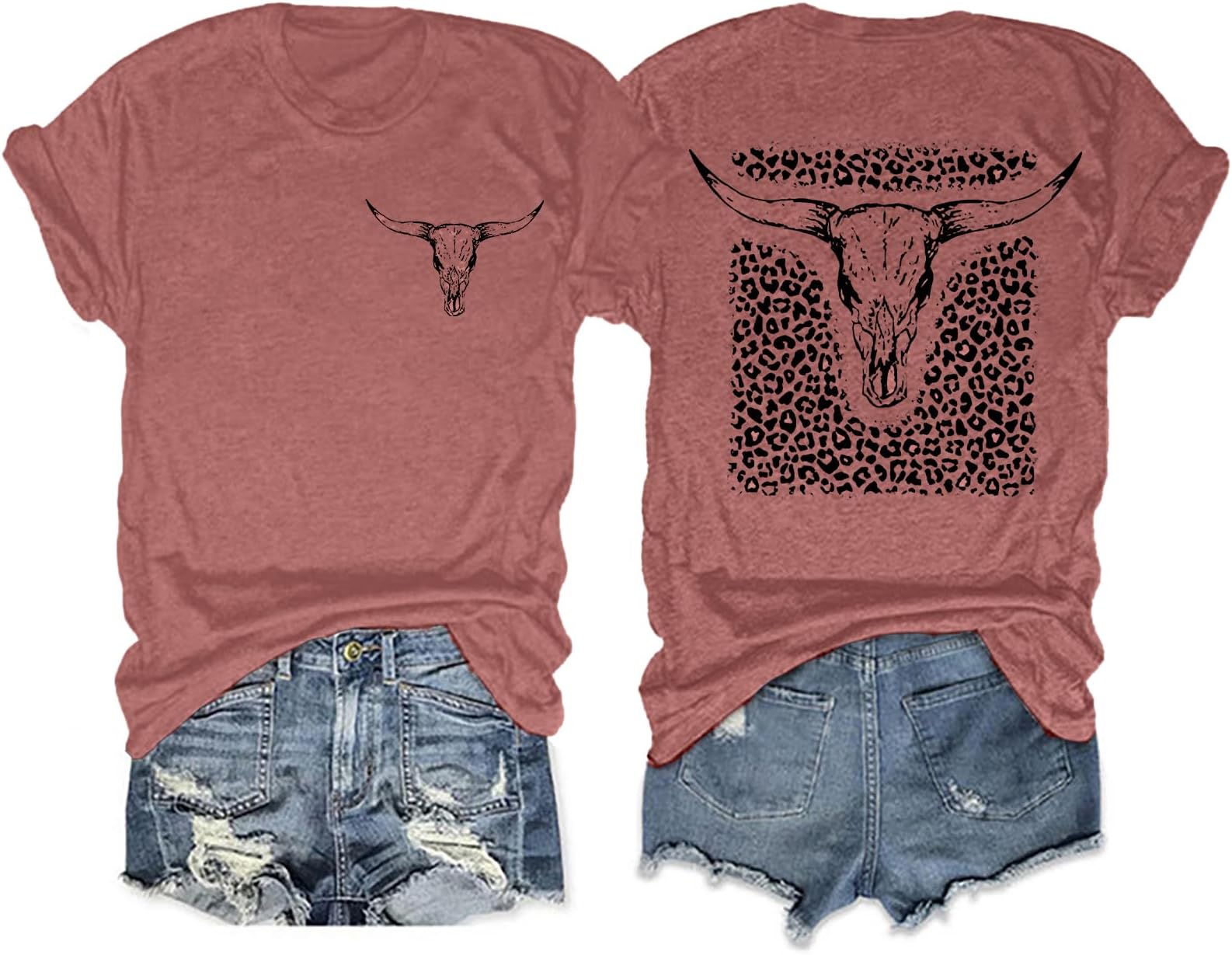 Anbech Women Summer Tops Western Graphic Short Sleeve T-Shirts Casual Cute Tees 2026 Cowgirls Shirts