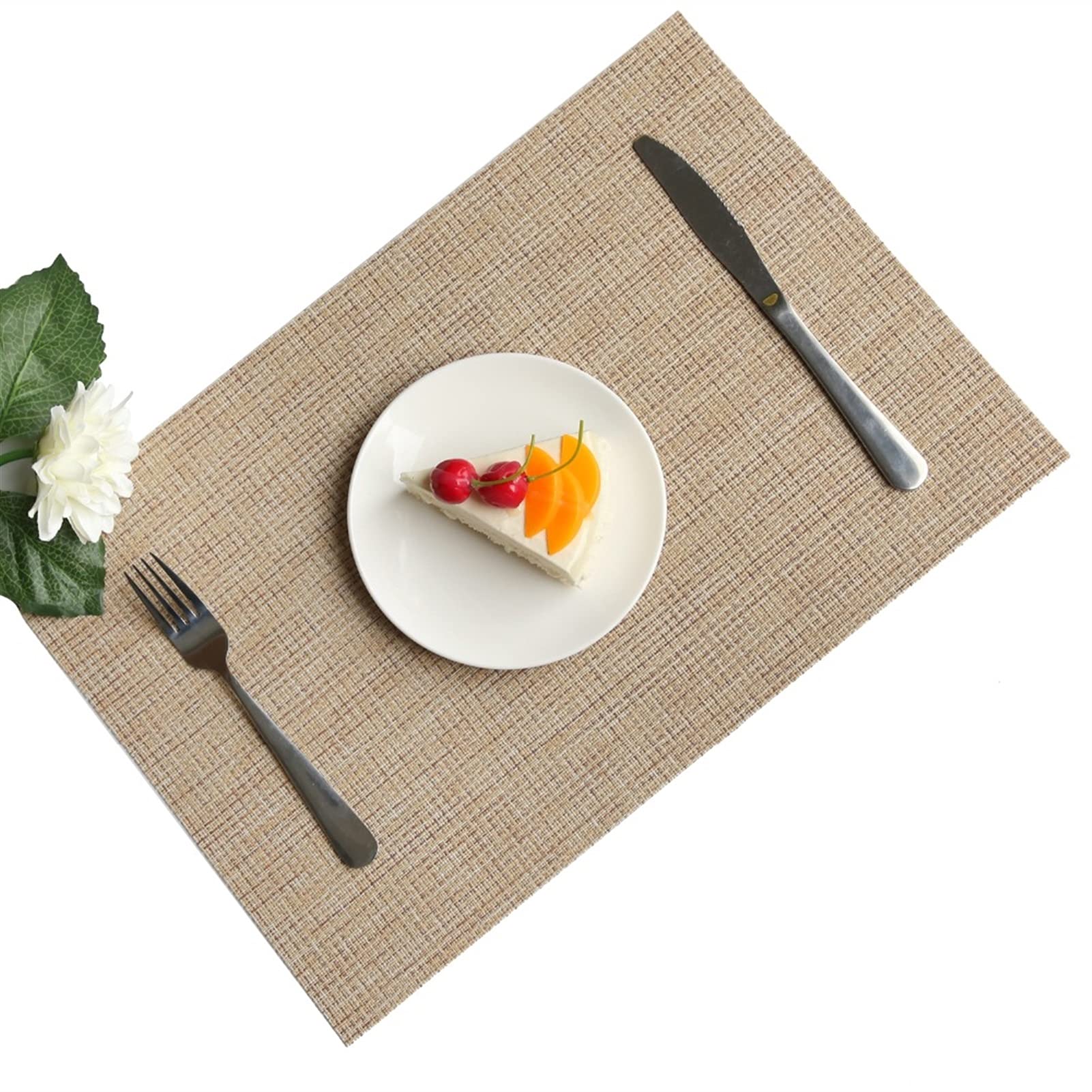 podkładki i podkładki Mata na stół kuchenny, podkładki na stół, 4 szt. Podkładki kuchenne z PCV do maty na stół Serwetki Podkładki pod kubki Podkładki obrusowe Coaster (kolor: 2, rozmiar: zestaw 4) (