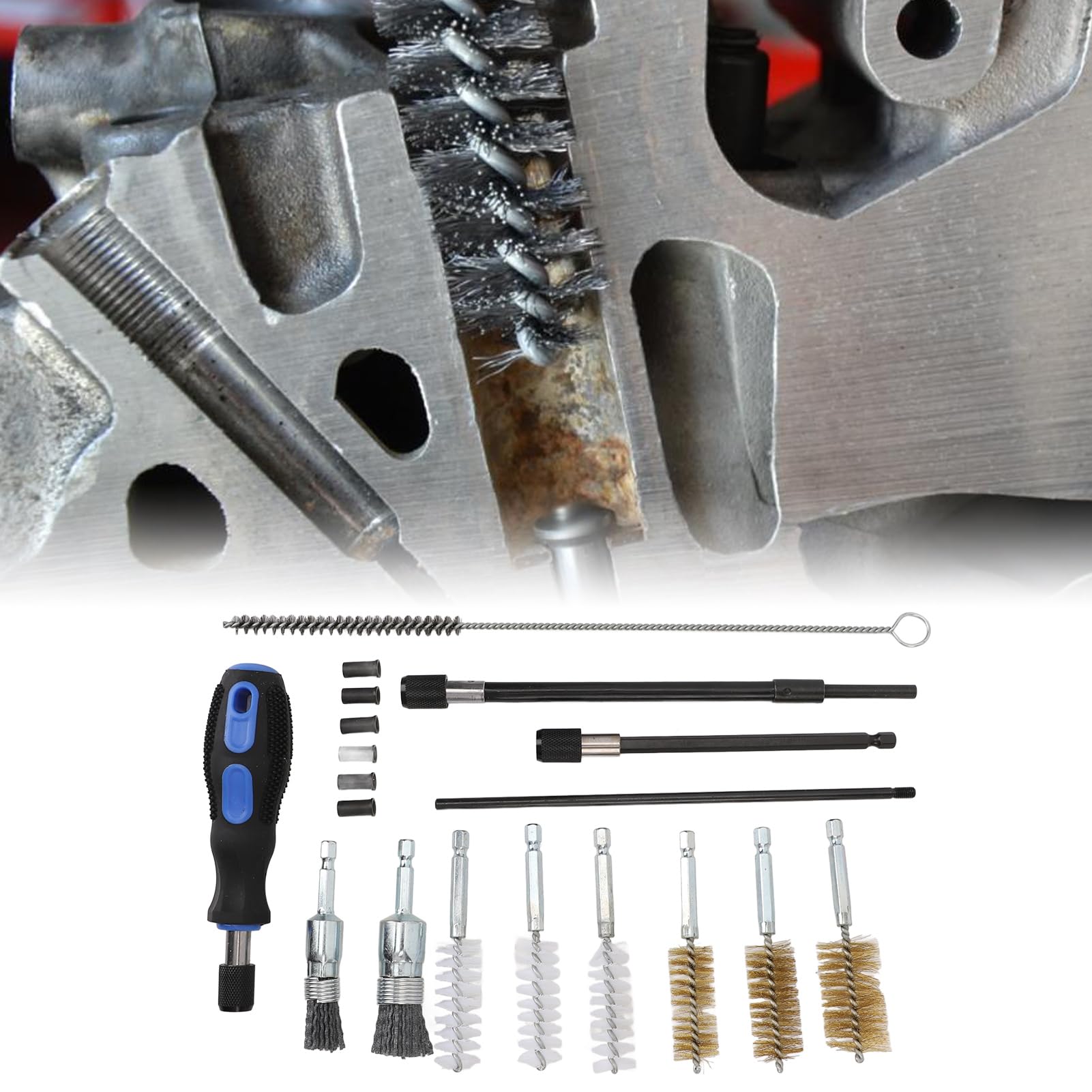 Fydun Kit de Nettoyage de Siège D'injecteur, Construction Robuste, Haute dureté, Universelle pour L'entretien des Véhicules