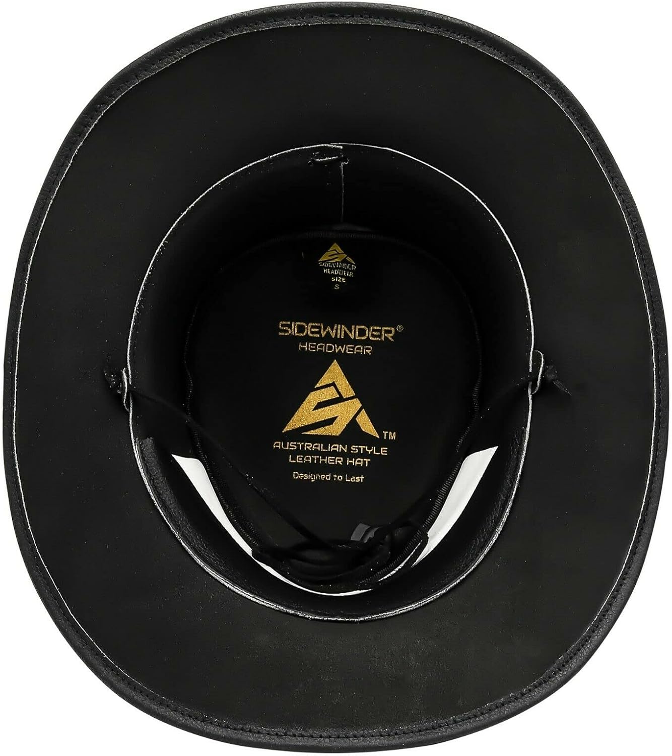 Sidewinder Australian Cowboy Leather hat Steampunk Unisex Adult for Men and Women Shapeable Outback Western Style Wide Brim - Image 7