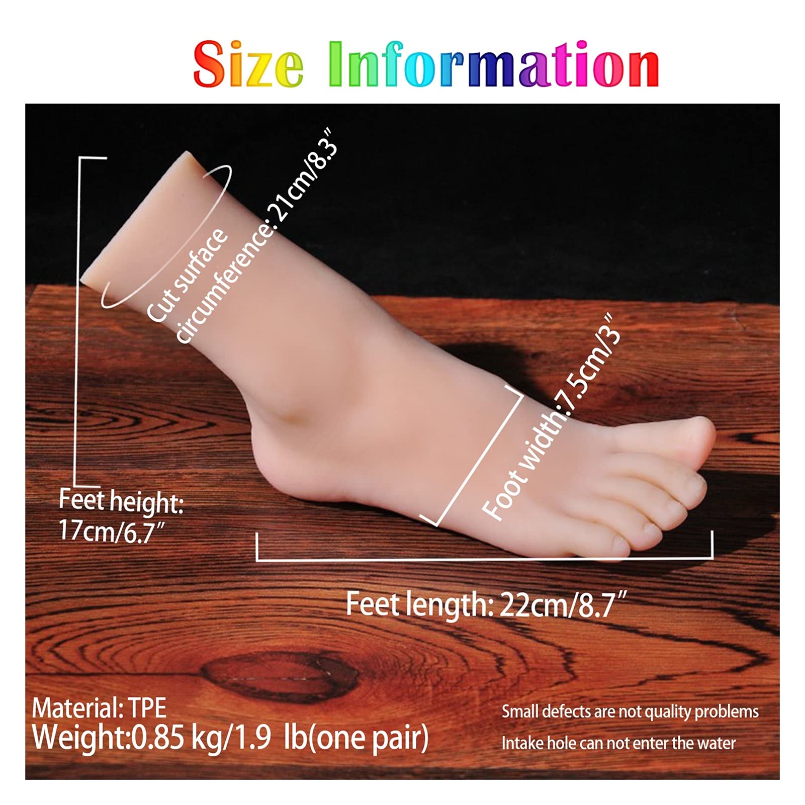 Manekin Model stóp Skarpety do butów Gumowa Plastikowa Silikonowa Żeński Kobiet Męski Fałszywy Paznokci Noga Wyświetlacz Tarsel Kości Koszulki Manekin(Wheat Toes bone,Right foot)