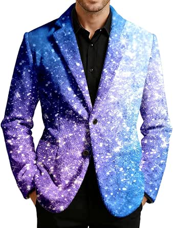 Glitzer Sakko Herren Anzüge & Sakkos Für Herren Disco Jacke Rosa Blazer