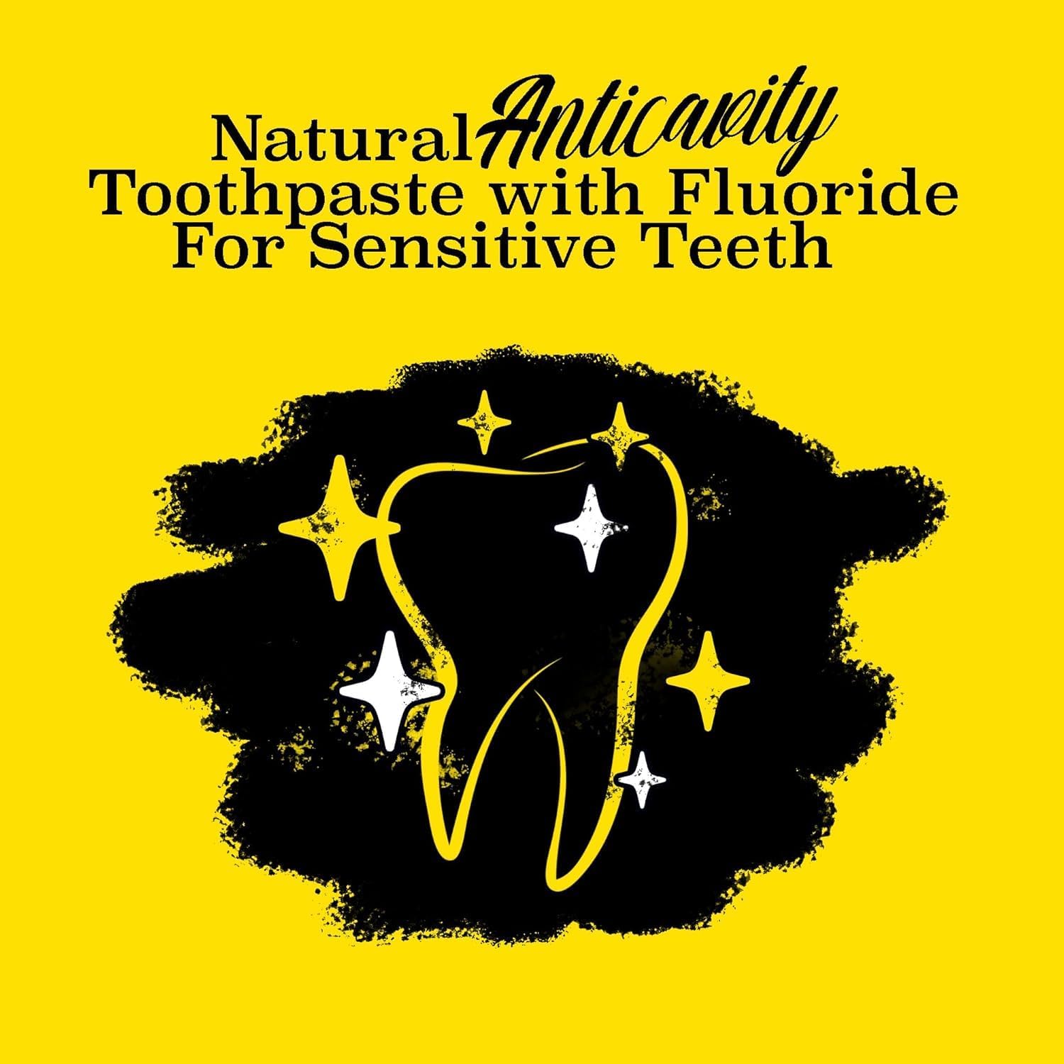 Twice Anti-Cavity Fluoride Toothpaste – Sensitivity Relief, Teeth Whitening & Fresh Breath – Wintergreen Peppermint Natural Toothpaste – 3.4 oz, Pack of 2 image 5