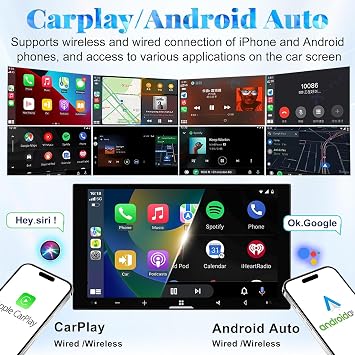 4+64GB 7 Inch QLED Car Stereo for Toyota 4Runner 1996-2002 CarPlay