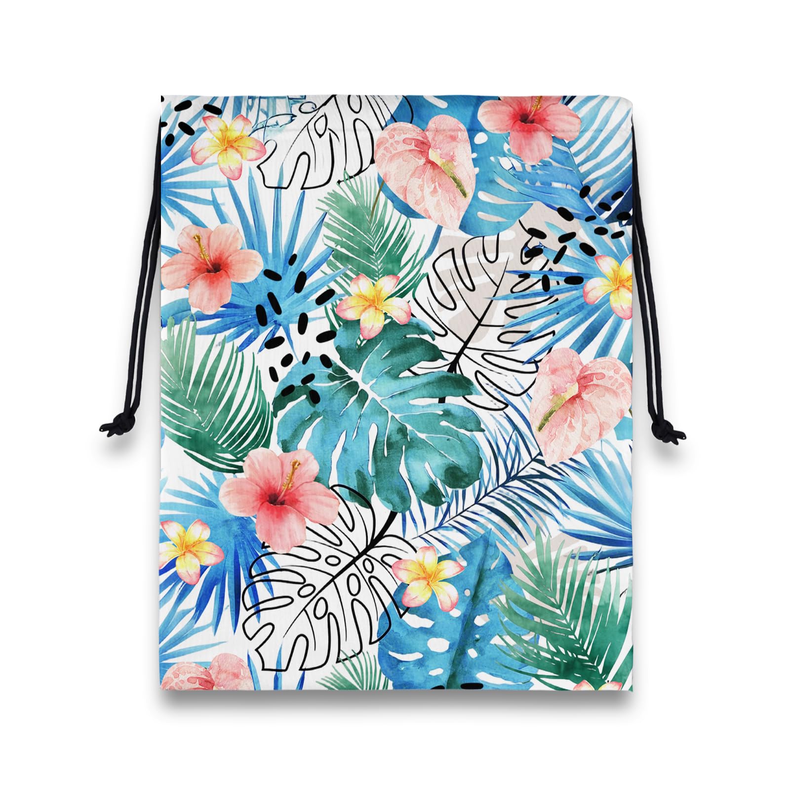 Gymnastics Grip Bag Tropical Leaf Floral Sports Gymnastics Drawstring Bag