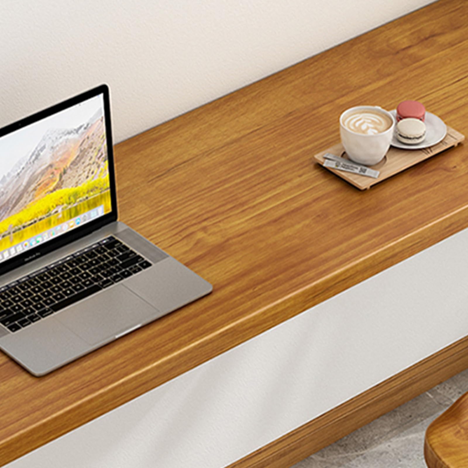 Banco de Trabajo Plegable de Pared, Mesa de Pared Plegable, Banco de Trabajo Colgante Plegable para Taller, Garaje, Cuarto de Servicio,One Color-160x45cm