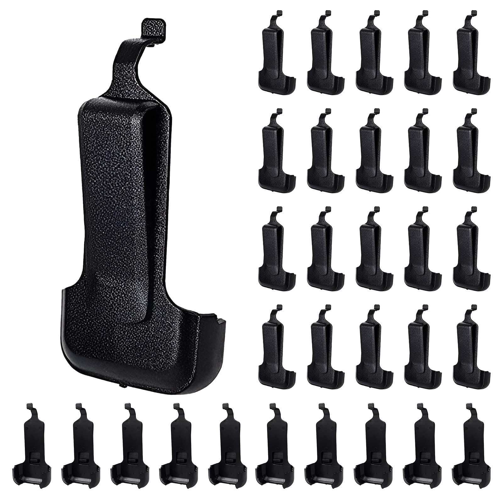 Walkie Talkie - Clip para cinturón compatible con radio bidireccional RT22 LT-316 WLN KD-C1 X6 NK-U1 ZS-B1 TD-M8 RT-10 R1 (30 piezas)