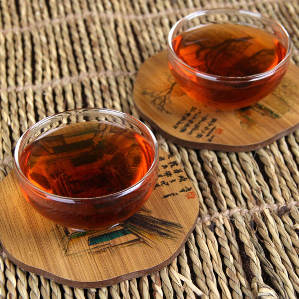 HELLOYOUNG Pu-erh Tee 500g （1.1LB） Reifer Pu'er Tee Alter Puer Tee Kopf LaoBanZhang Pu'er Tee Schwarzer Tee Gekochter Pu-erh Tee Chinesischer Tee Gesunder Puerh Tee Roter Tee
