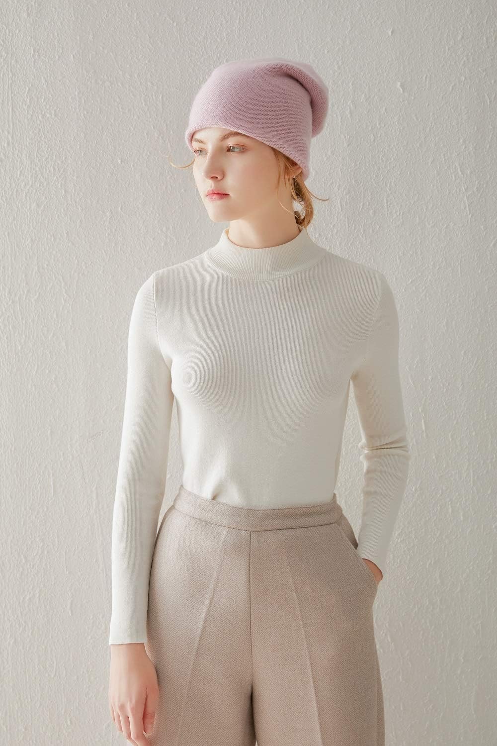 Aspen Double Layered 100% Cashmere Beanie High-Performance Cashmere Ski Beanie