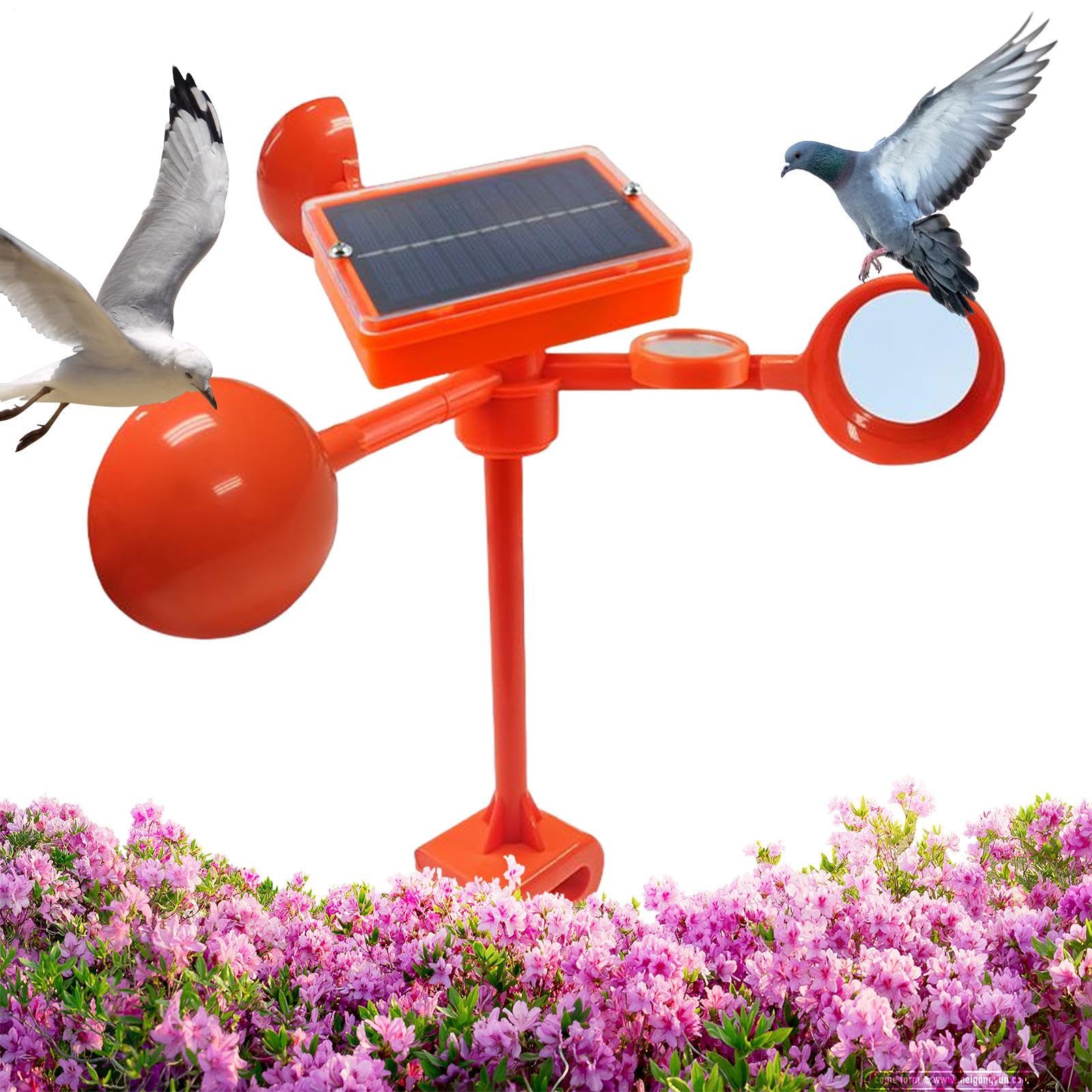 Oiseaux Solaire Rotatif 360 pour Jardin et Camping
