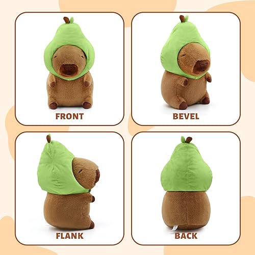 Miniatura 17 de Capybara - Lindo juguete de peluche Capybara de peluche extraíble, gorro de cordero extraíble, almohada de peluche suave Kawaii, animal de peluche