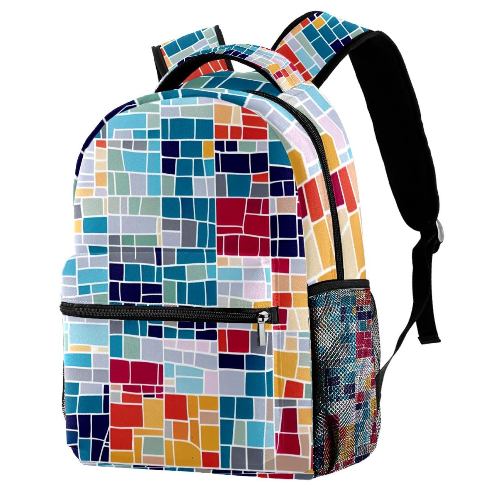 Sac à dos classique léger arc-en-ciel idéal pour les cours et les sorties - 7