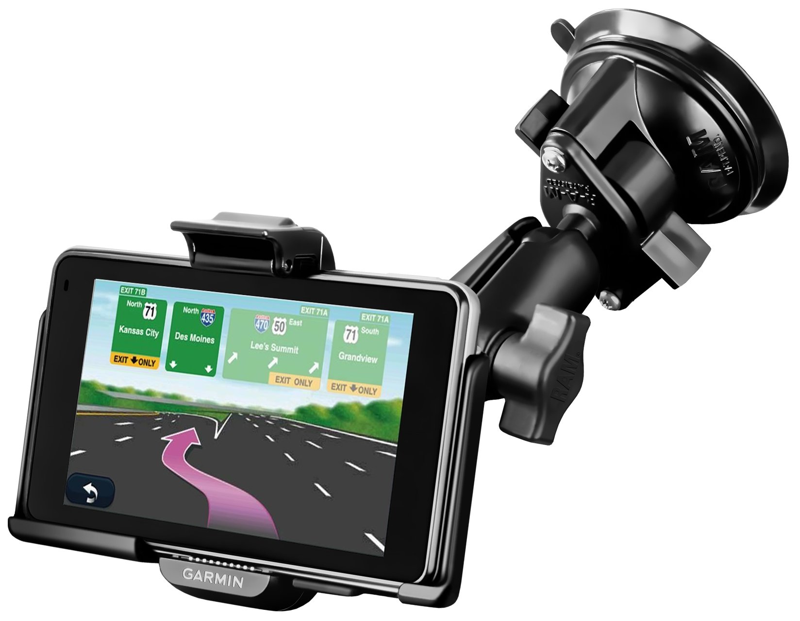 Memory RAM-B-166 Sistemas de Montaje ga39u RAM RAM - Ventosa para Garmin Nuvi 3750 3760T y 3790T