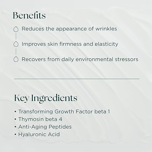 Miniatura 3 de Crema facial Transformation - Hidratante avanzado con péptidos antienvejecimiento, factores de crecimiento y ácido hialurónico, libre de crueldad,